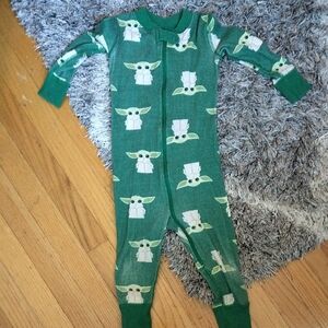 Star Wars Green Baby Yoda Kids Footie